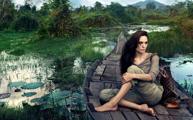 Анджелина Джоли в рекламной кампании Louis Vuitton
