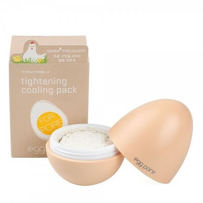 охлаждающая маска для сужения пор Tony Moly Egg Pore Tightening Cooling Pack